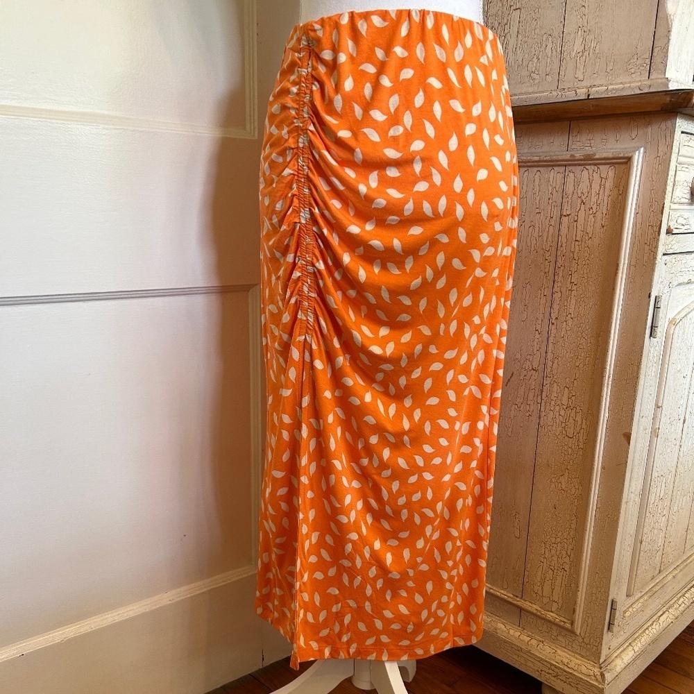 Lascana Leaf Print Maxi Skirt